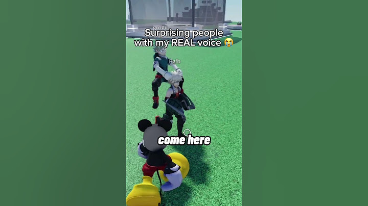MICKEY’S REAL VOICE.. 😱 #roblox