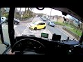 POV Driving Scania R450 - Highway nearby Manchester and driving through town