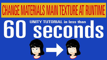 Unity Change Material Texture at Runtime | Tutorial in less than 1 Minute
