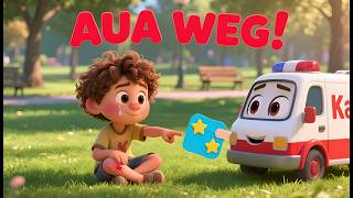 Krankenwagen Kalle hilft Leo! 🚑🩹 | Das Aua-Lied für Kinder Kinderlieder