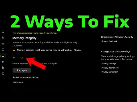 How To Fix Can't Enable Memory Integrity in Windows 11