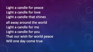 Video thumbnail of "Sing Peace Around the World with lyrics"