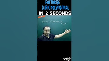 2 seconds  trick to factorise cubic polynomial #mathtricks #fastcalculation