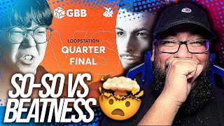 SO-SO vs BEATNESS REACTION | Grand Beatbox Battle 2019 | LOOPSTATION 1/4 Final