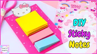 How to make Sticky Notes/How to make Post it notes /Sticky notes without Glue/ DIY Stationary item