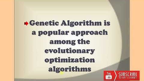 Genetic Algorithm | Artificial Intelligence | Cross Over | Mutation