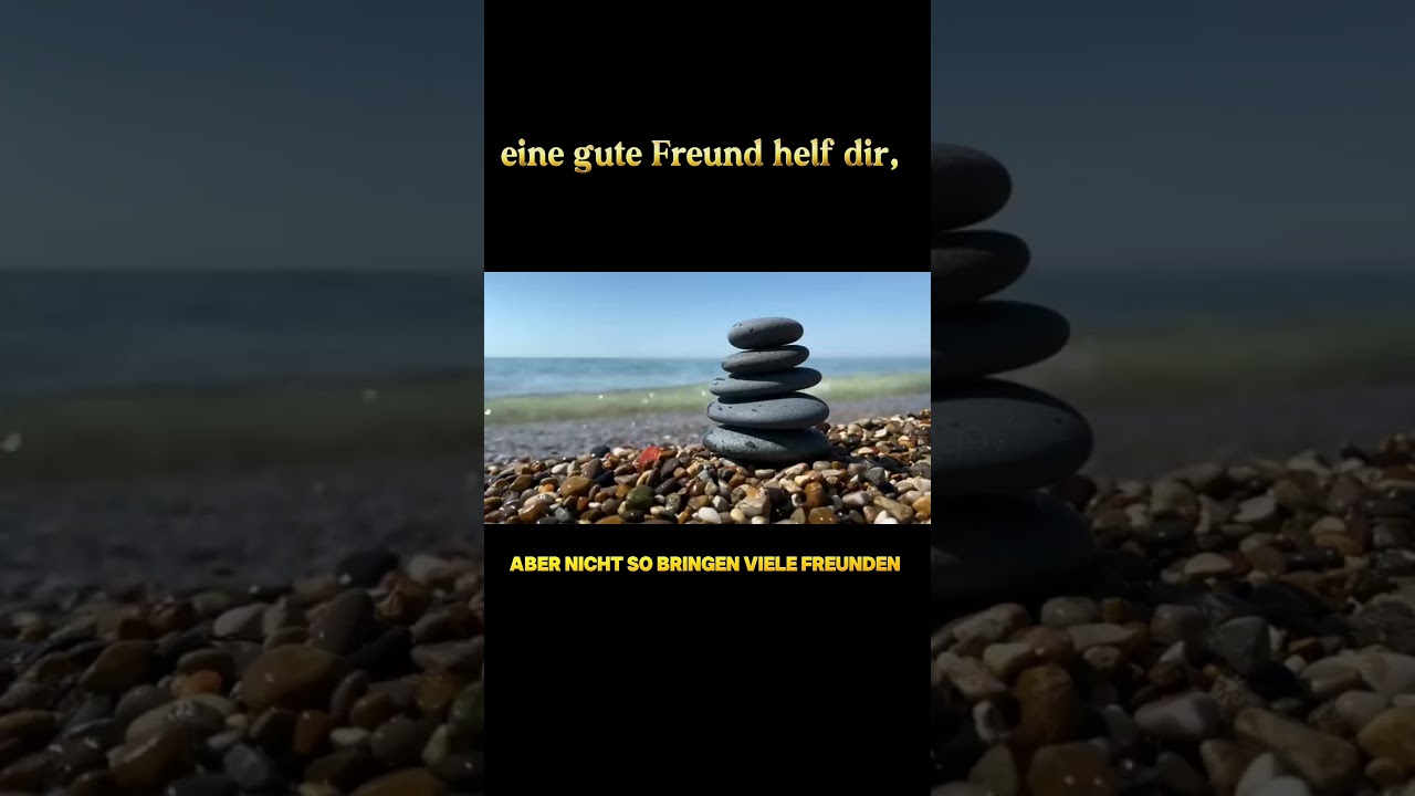 eine gute Freund helf dir, aber nicht so bringen viele Freunden 