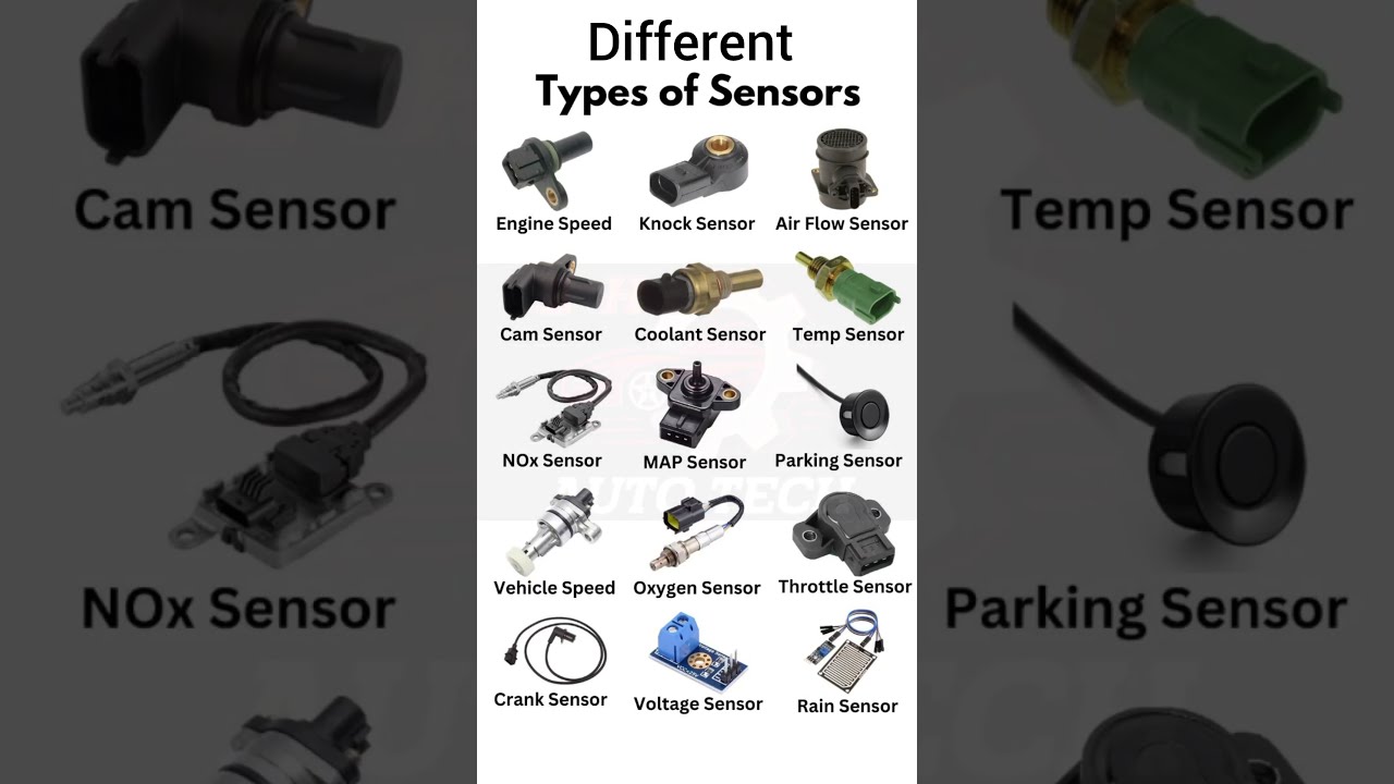 Different Types Of Sensors Used In Car Automobile Mechanic Vehicles