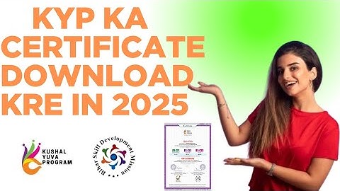 kyp ka certificate download kre in 2025 || kyp ||bsdm || kyp final exam result