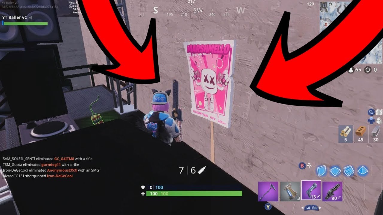 How To Find The Showtime Poster Location - Fortnite Battle Royale (Showtime Challenges) - YouTube