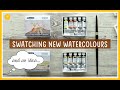 Swatching NEW WATERCOLOURS: SCHMINCKE VOLCANO and DESERT sets | New watercolour palette idea 2022