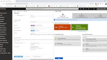 3 App Service Plan pricing tiers