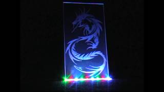 Dragon plexi with RGB leds