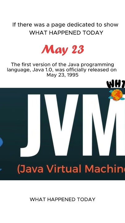 The first version of Java launched on May 23, 1995, by Sun Microsystems ...