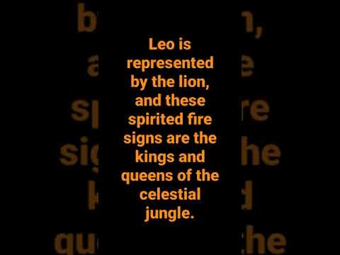 Vídeo: Quins Signes Del Zodíac Són Adequats Per A Leo