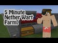 5 minute Nether Wart Farm 1.17 (JAVA+Bedrock)