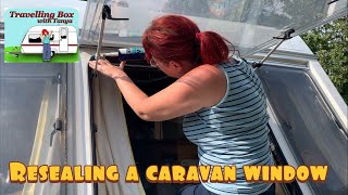 Resealing a caravan window
