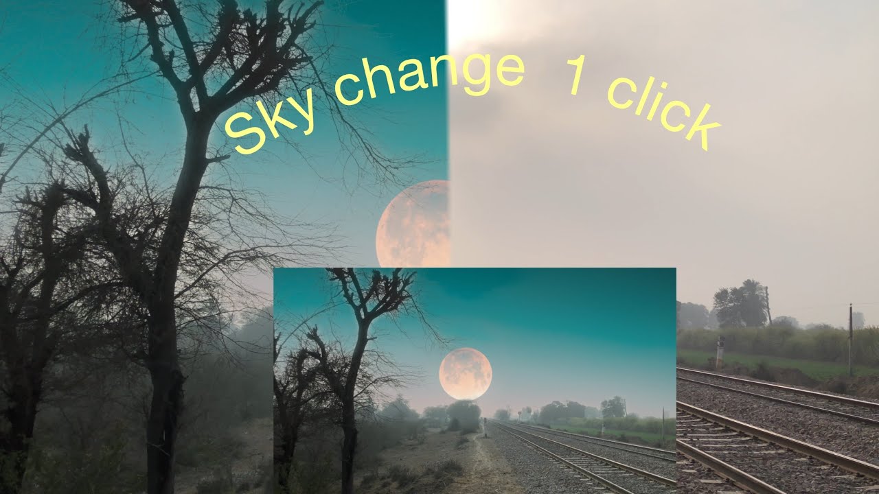 How To Change Sky Background In 1 Click Sky Change Photo Editing