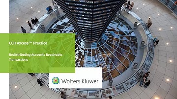 CCH Axcess™ Practice: Redistributing an A/R Transaction