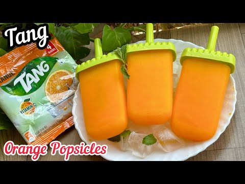 Tang Popsicle Recipe | Tang Orange Ice Cream | Tang Ice Candy | Tang