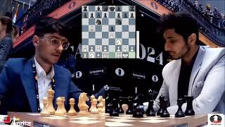 The shortest game of the Candidates 2024 (Berlin Draw) Vidit Gujurathi vs Alireza Firouzja