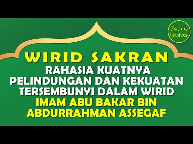 [KLIK DISINI] 👉 FULL wirid sakran imam ali bin abu bakar bin abdurrahman assegaf class=