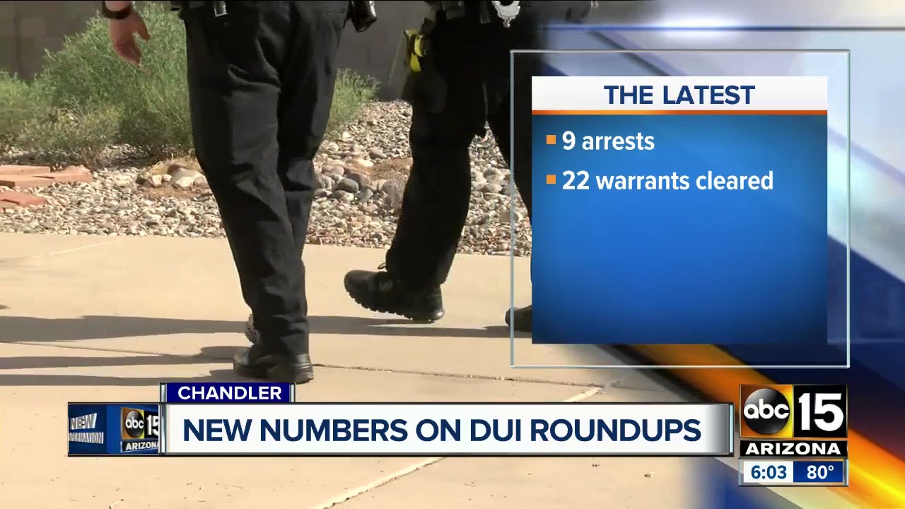 Chandler continues DUI  round-up