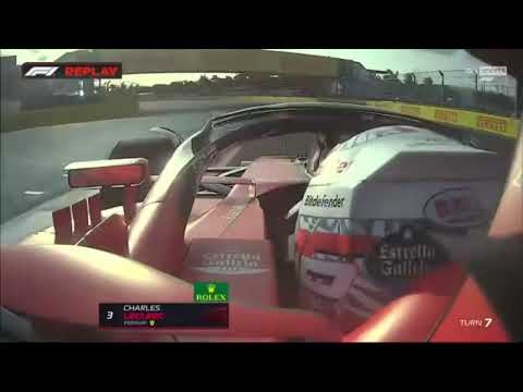 Charles Leclerc onboard crash Miami GP 2023 FP2