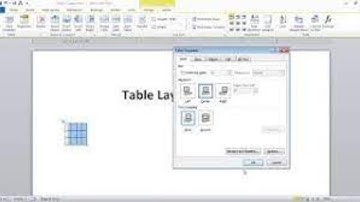 Table Layout Options _ alignment and Data _ In Microsoft Word in _pashto _Rafd Tech