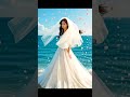 🌊海風の中、一瞬で花嫁に——#shorts回転の先に、白い奇跡が舞う【#shorts】