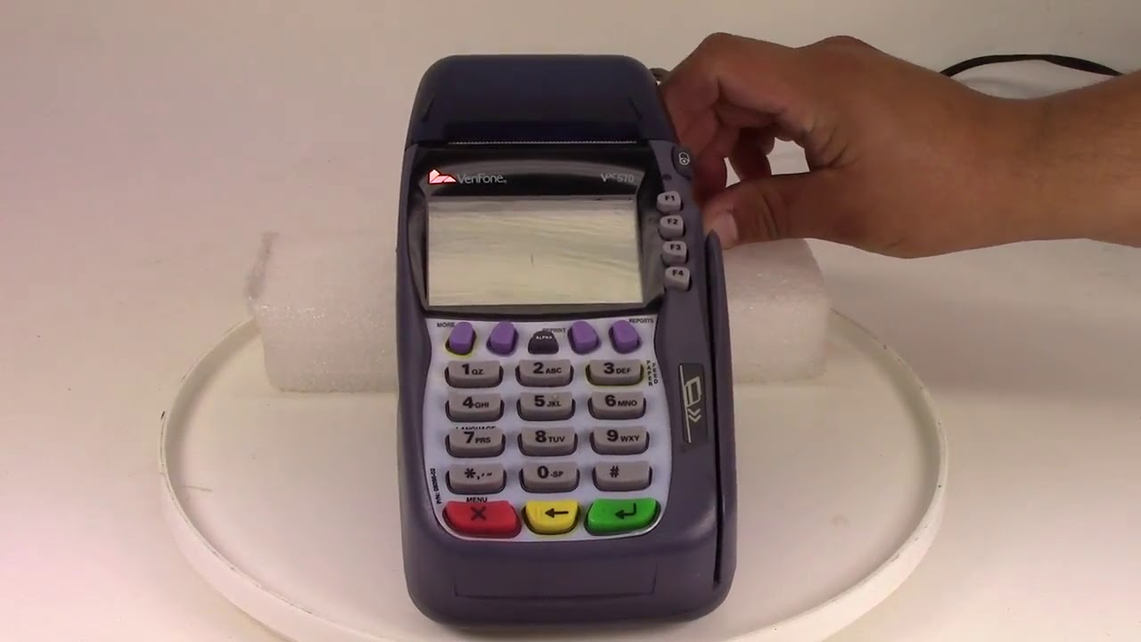 Auctioned Used, Tested, Verifone vx570 Credit Card Terminal Lot of 18 No power Cords - YouTube