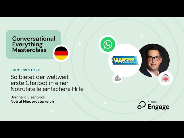 Watch Wie sieht der weltweit erste Chatbot einer Gesundheits- und Notrufleitstelle aus? | CEM on YouTube.