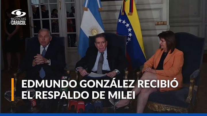 Javier Milei, presidente de Argentina, recibió al líder opositor venezolano Edmundo González