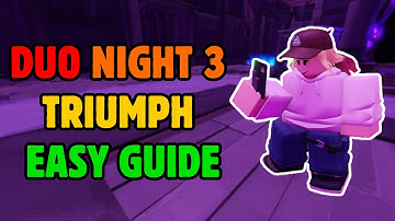 DUO NIGHT 3 HARD MODE TRIUMPH + EASY GUIDE | Roblox Tower Defense Simulator