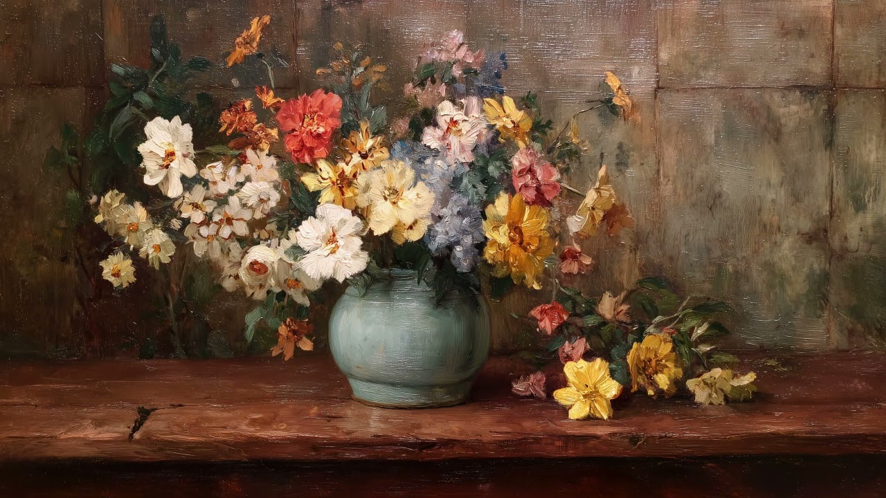 Vintage Still life TV Screensaver Digital Art