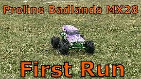Proline Badlands MX28 RC Tires First Run