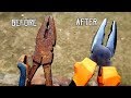 ANTIQUE RUSTY PLIER RESTORATION ANTIQUE RUSTY PLIER RESTORATION