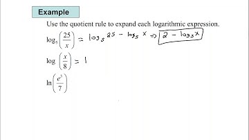 The Quotient Rule for Logs