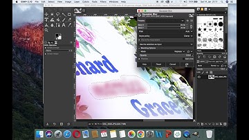 How to blur text or image in GIMP