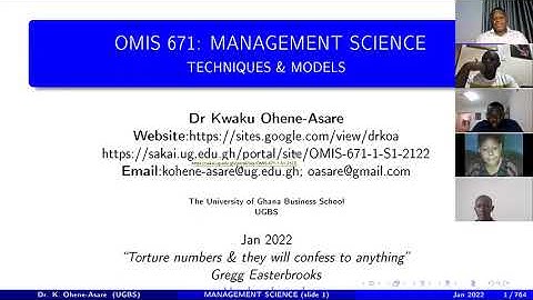 L1 Mgt Sc  Operations Research, history, applications, LP basics & properties