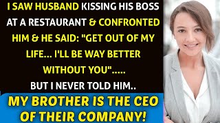 My Husband Kissing His Boss at a Restaurant. Confronted Him, Only to Hear: 