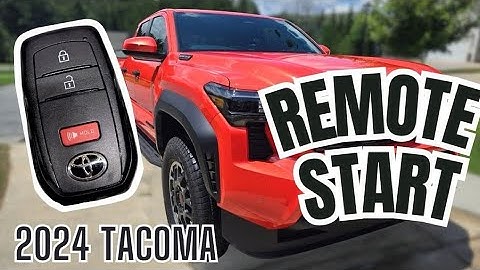 How to Remote Start The 2024+ Toyota Tacoma with the Key Fob!
