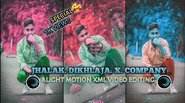 JHALAK DIKHLAJA X COMPANY|| MC STAN REMIX ||new trending video ||#alightmotion #xmlpreset#xmlfile