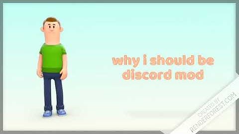 why i should be a mod in your discord server