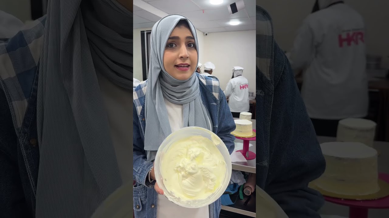 Whip cream beat krne ka sahi tareeka✅ #hkrshorts #hkrbakingacademy