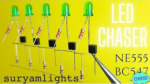 How to make LED chaser Circuit With NE555 Ic and BC547 NPN T