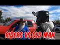 MOVE YOUR BIKES NOW! | Angry Old Man vs Riders