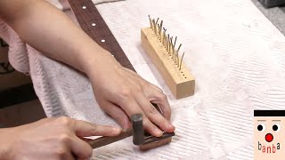 ポジマションマーク埋め、フレット打ち SSHのストラト製作(7) ポジマションマーク埋め、フレット打ち SSHのストラト製作(7)