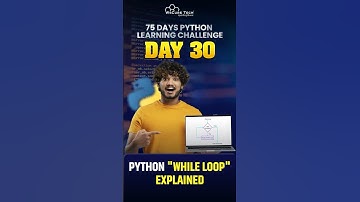 Learn While LOOP in 60 Seconds (30/75Days 🔥) | All Videos Are here👉 #pythonlearningchallenge