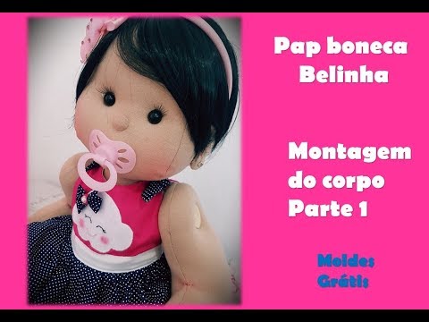 Bonecas De Pano Da Clô: Moldes da Boneca Belinha